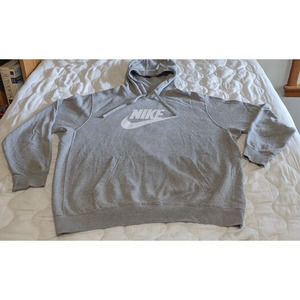 Nike Hoodie Pullover Drawstring Men's Size 2XL Regular Gray